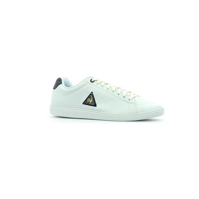 Le Coq Sportif Courtcraft S Lea / Nylon Optical Blanc - Chaussures Baskets Basses Homme